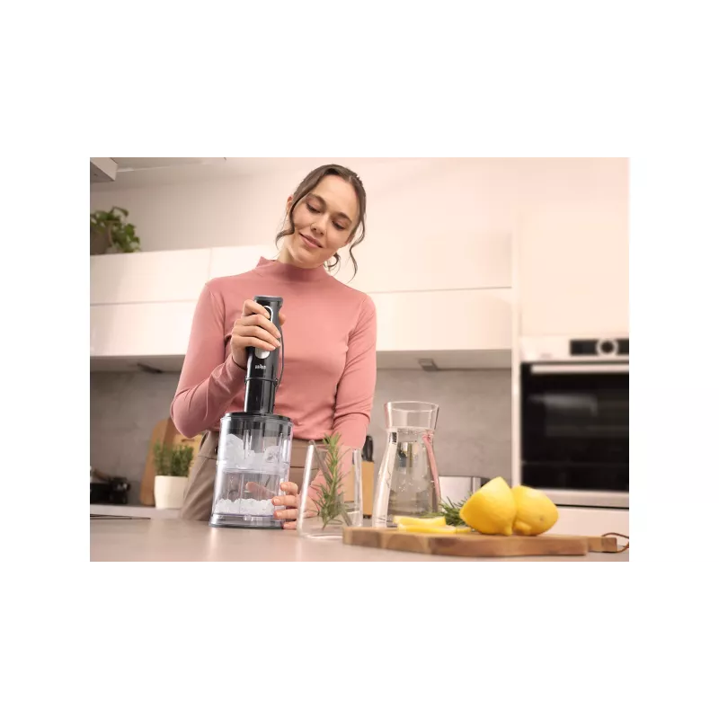 Braun MultiQuick 5 MQ55.254MBK 0,5 l Batidora de brazo 1000 W Negro, Acero inoxidable