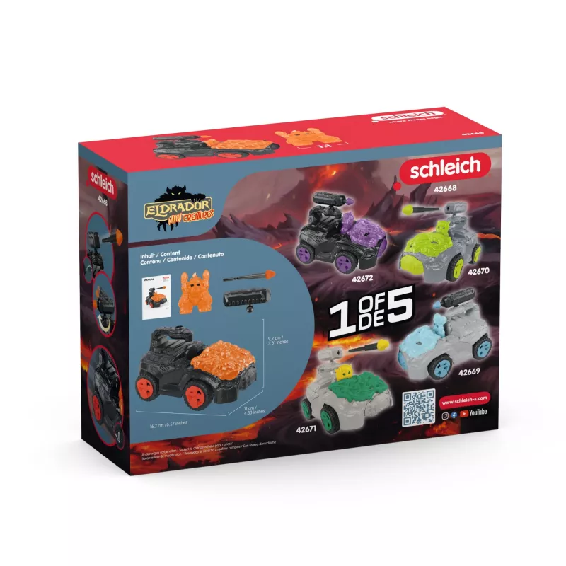 Vehículo Schleich ELDRADOR CREATURES Lava CrashMobile Mini Creature 7-12 años