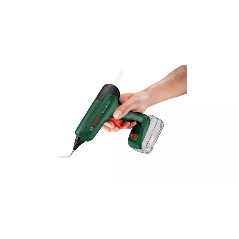 Pistola de cola caliente Bosch AdvancedGlue 18V inalámbrica para barras de cola de 11 mm