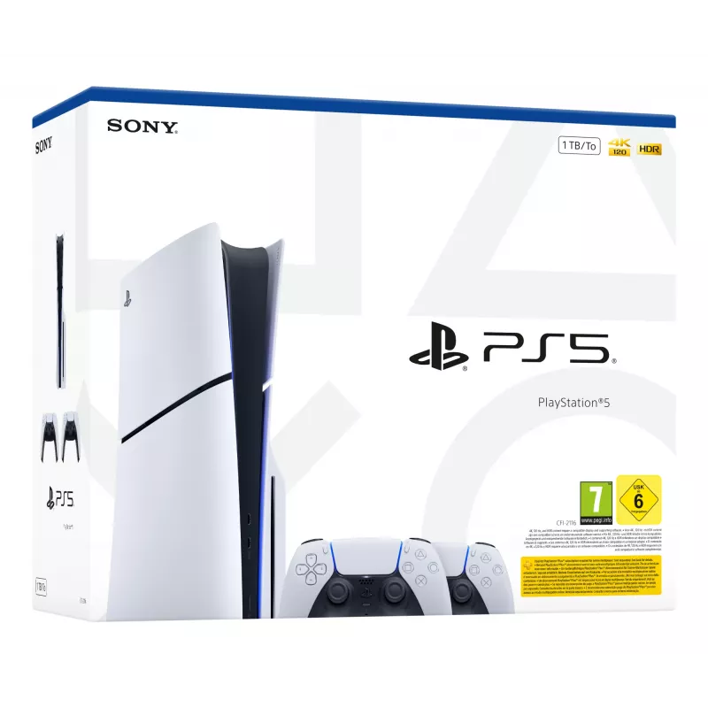 Sony 1000050116 consola de juegos 1 TB Wi-Fi negra, blanca