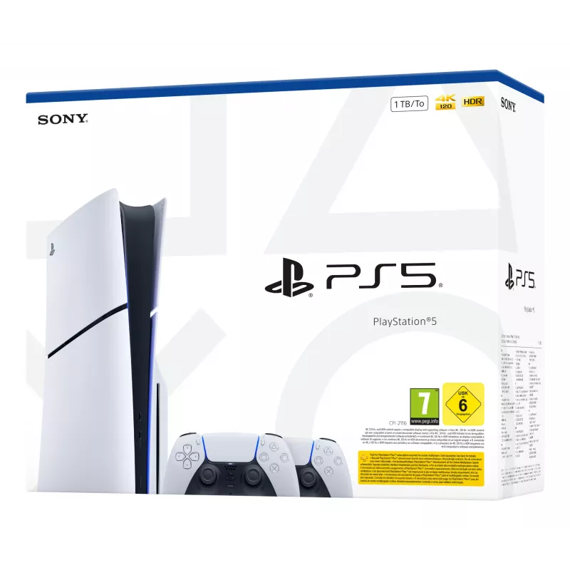 Sony 1000050116 consola de juegos 1 TB Wi-Fi negra, blanca