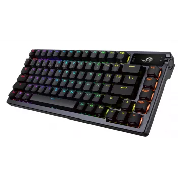Teclado mecánico inalámbrico ASUS ROG Azoth negro — modelo 90MP0316-BKUA01, retroiluminación RGB