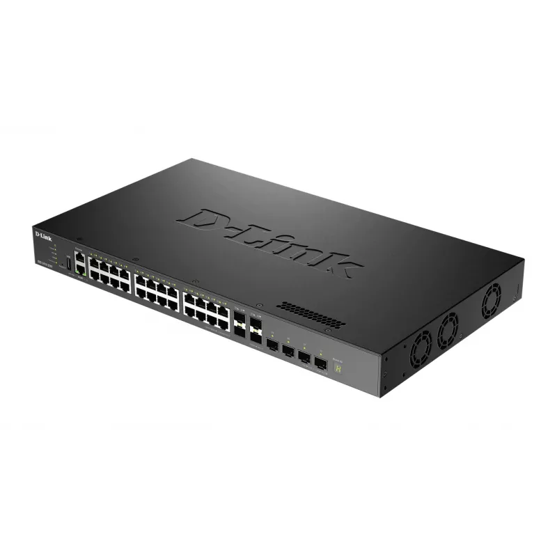 Switch administrado apilable L3 D-Link DXS-3410-32XY/E, 24x 10GBASE-T + 4x SFP+ + 4x SFP28
