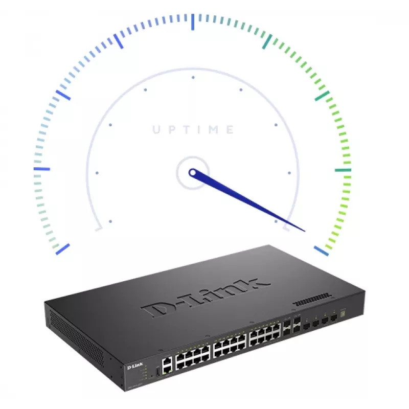 Switch administrado apilable L3 D-Link DXS-3410-32XY/E, 24x 10GBASE-T + 4x SFP+ + 4x SFP28