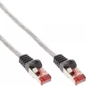 Cable de red Ethernet InLine Cat.6 S/FTP PiMF 250MHz RJ-45–RJ-45 PVC transparente 5 m