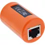 Conector hembra RJ45 InLine de protección contra sobretensiones para red y PoE