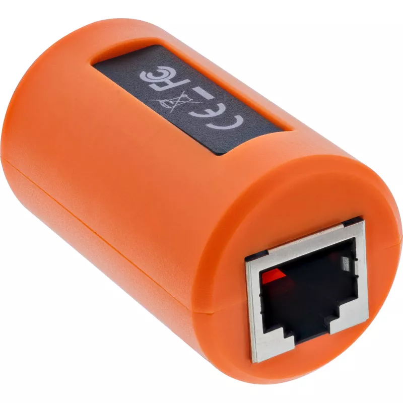 Conector hembra RJ45 InLine de protección contra sobretensiones para red y PoE