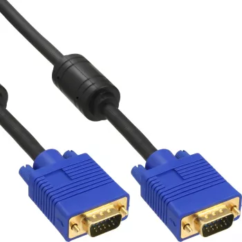 Cable S-VGA Premium InLine 15HD conector macho-conector macho negro 1,5 m