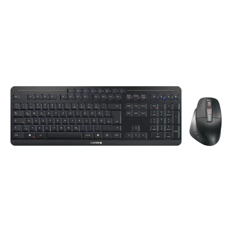 Teclado y ratón CHERRY Stream desktop ultimate Home/Office USB + RF Wireless + Bluetooth QWERTZ alemán negro
