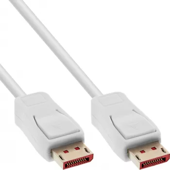 Cable DisplayPort InLine 17201W, DisplayPort–DisplayPort, 1 m, blanco