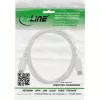 Cable DisplayPort InLine 17255W, 0,5 m, DisplayPort–DisplayPort, blanco