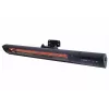 Calefactor infrarrojo SUNRED RD-DARK-20, 2000 W, montaje en pared, IP55, negro