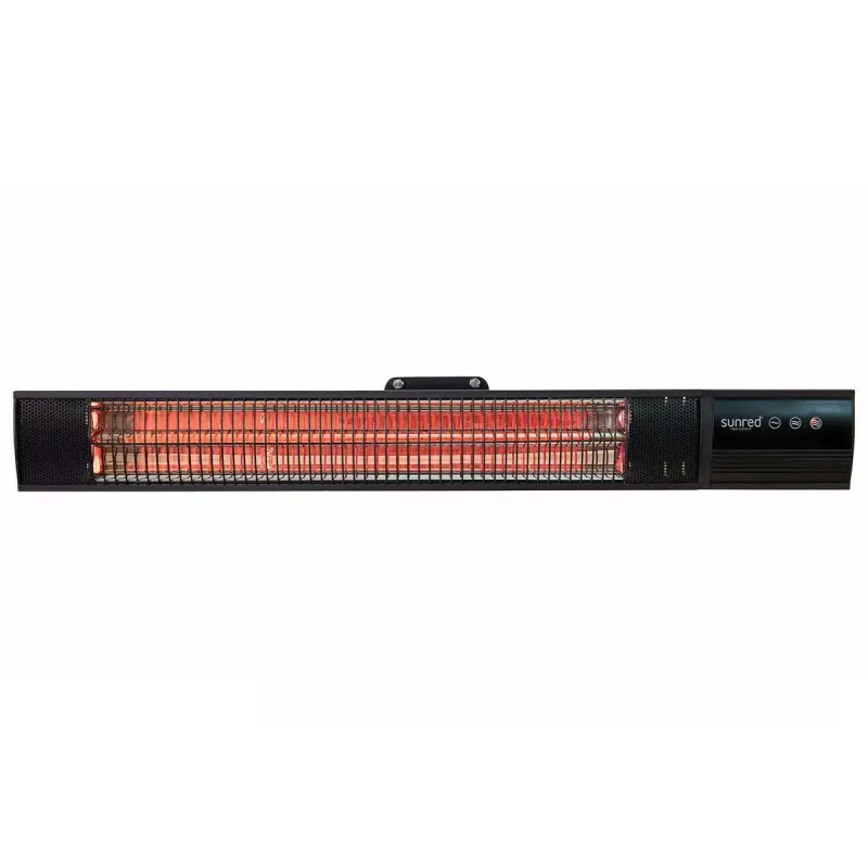 Calefactor infrarrojo SUNRED RD-DARK-20, 2000 W, montaje en pared, IP55, negro