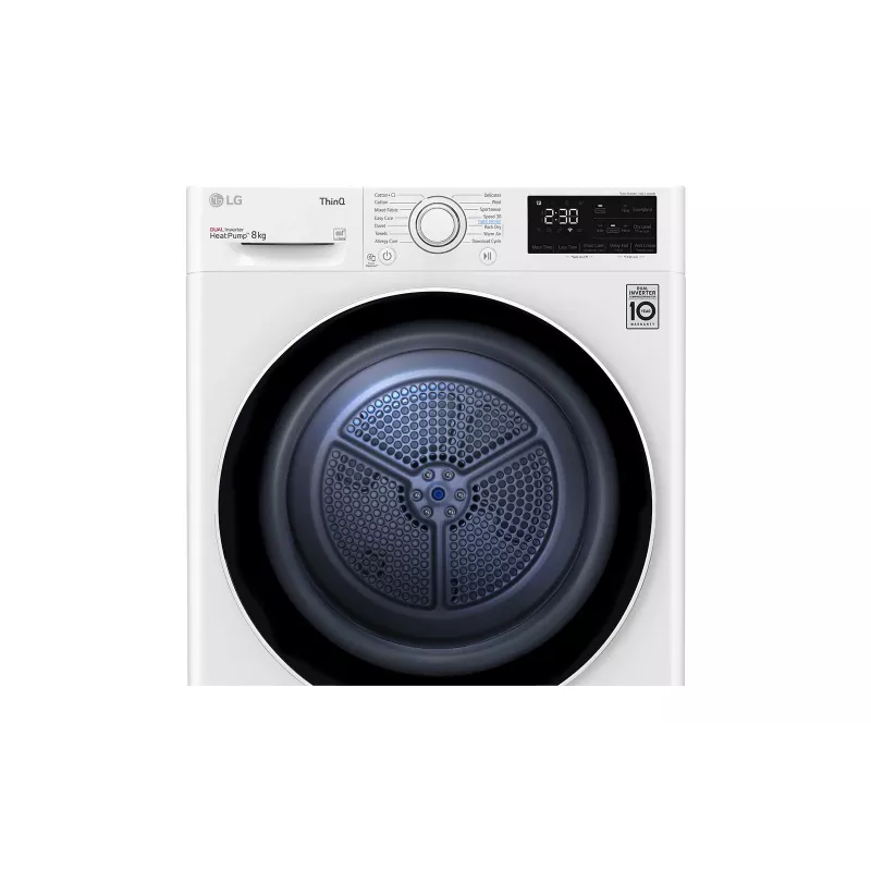 LG RH80V3AV6N secadora con bomba de calor independiente carga frontal 8 kg blanca