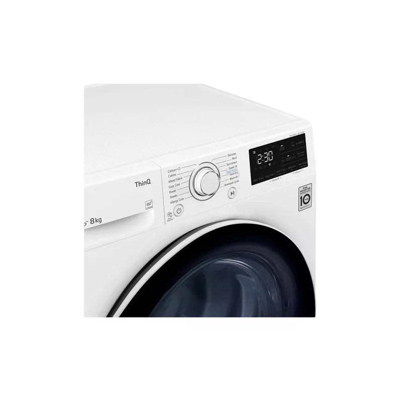 LG RH80V3AV6N secadora con bomba de calor independiente carga frontal 8 kg blanca