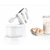 Batidora de mano Bosch MFQ2600G con soporte y bol 375 W blanca
