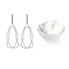 Batidora de mano Bosch MFQ2600G con soporte y bol 375 W blanca