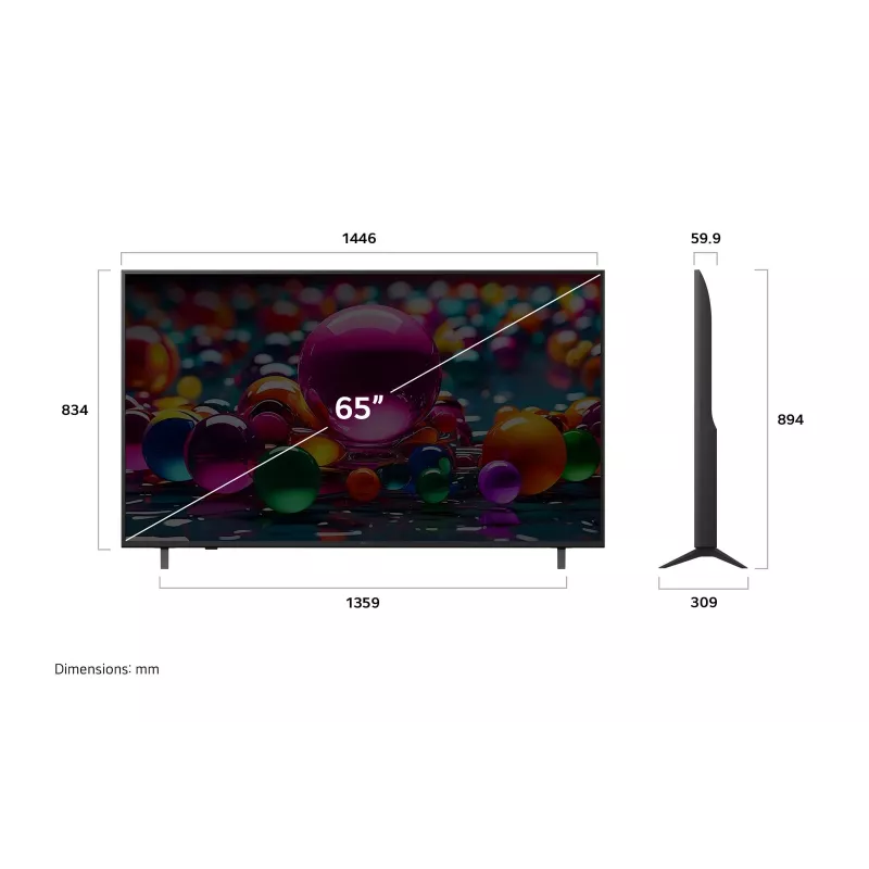 LG 65UA74003LB TV 165,1 cm (65