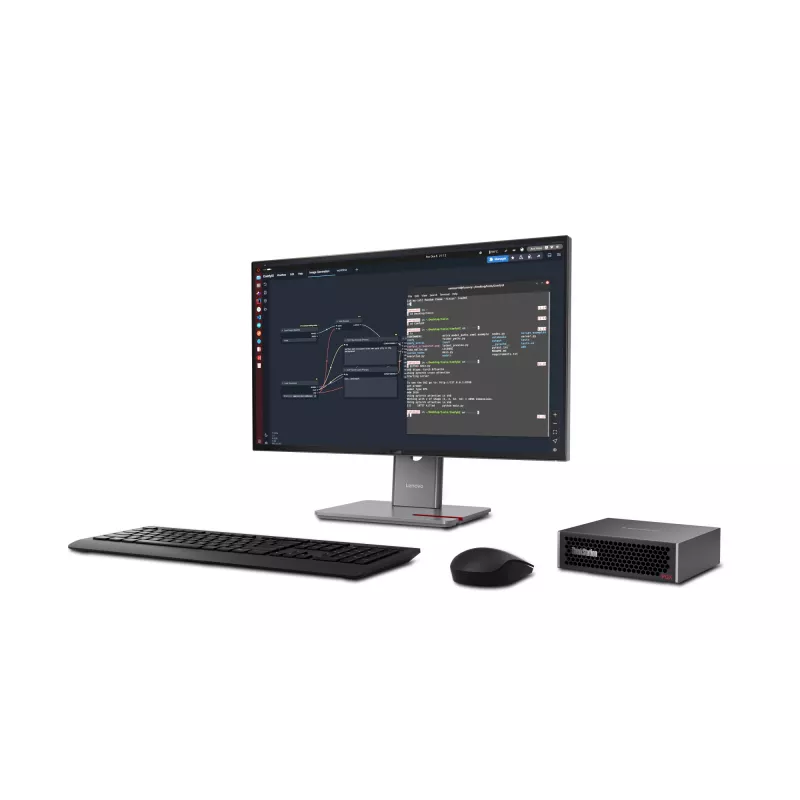 Lenovo ThinkStation PGX GB10 128 GB LPDDR5x-SDRAM 4 TB SSD DGX OS Mini Tower Mini-PC negro