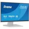 Monitor IIYAMA ProLite T2252MSC-W2AG 54,5 cm (21,4 inch) Full HD 1920x1080 LCD táctil, 5 ms, USB 3.2 Hub, altavoces, VESA, blanco