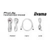 Monitor IIYAMA ProLite T2252MSC-W2AG 54,5 cm (21,4 inch) Full HD 1920x1080 LCD táctil, 5 ms, USB 3.2 Hub, altavoces, VESA, blanco