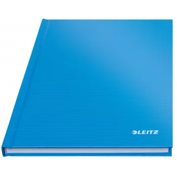 Leitz Notebook Solid Hardcover A5 cuadriculado 90 g/m² 80 hojas, liso, azul, A5, 80 hojas, brillante, 80 g/m²