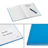 Leitz Notebook Solid Hardcover A5 cuadriculado 90 g/m² 80 hojas, liso, azul, A5, 80 hojas, brillante, 80 g/m²