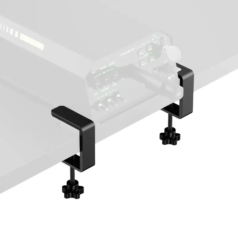 Abrazadera de mesa para base de vuelo MOZA para volante – metal, negro, 1 kg