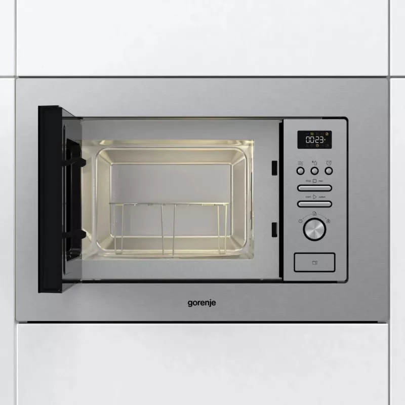Gorenje BM201AG1X microondas con grill de acero inoxidable para empotrar 20 L 800 W