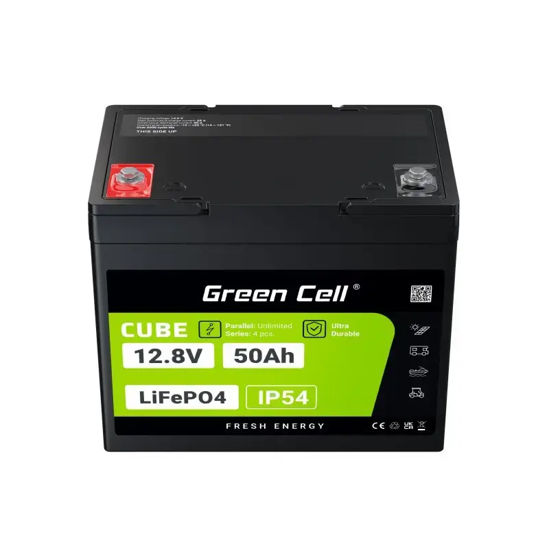 Batería UPS Green Cell LFPGC12V50AH litio hierro fosfato 12V 50Ah 640Wh, 75A descarga
