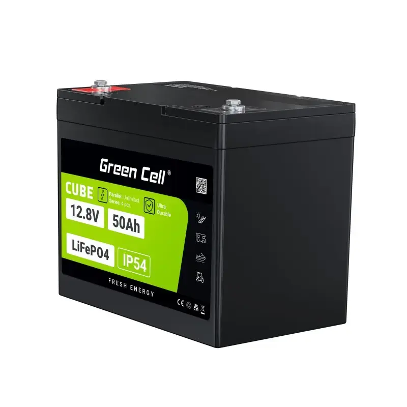Batería UPS Green Cell LFPGC12V50AH litio hierro fosfato 12V 50Ah 640Wh, 75A descarga