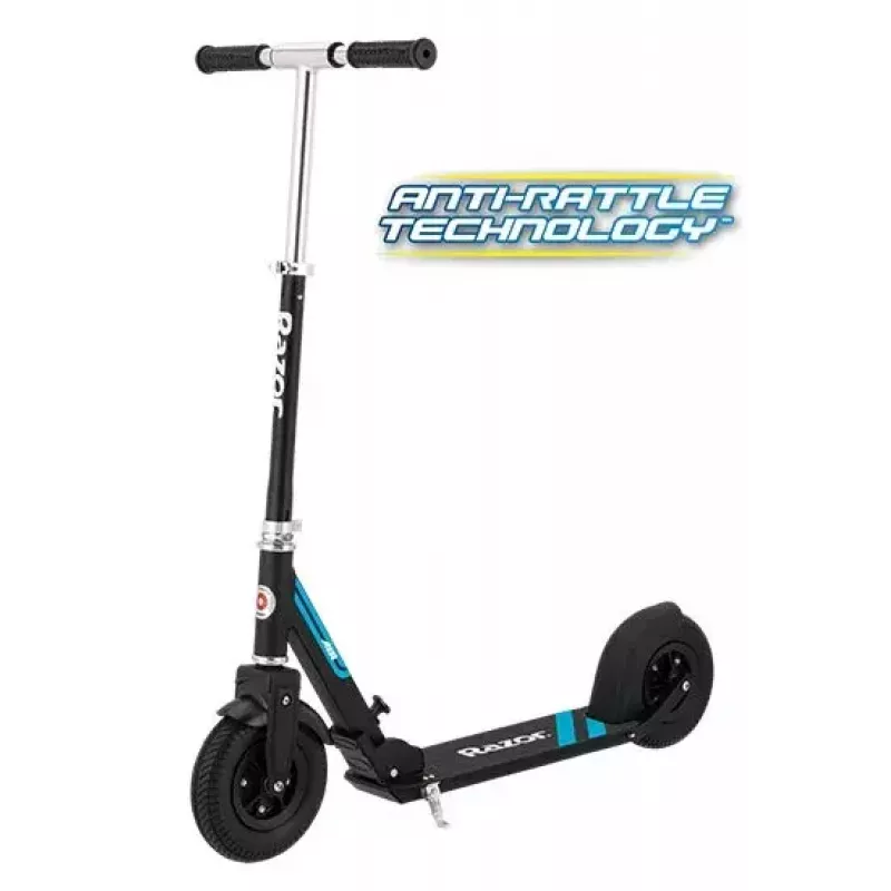 Patinete Razor A5 Air — adultos, plataforma de aluminio, ruedas inflables de 20 cm, plegable, carga máx. 100 kg, negro