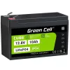 Batería industrial recargable Green Cell LFPGC12V10AH 12,8 V 10 Ah LiFePO4, 155 x 100 x 100 mm, 2 kg