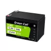 Batería industrial recargable Green Cell LFPGC12V10AH 12,8 V 10 Ah LiFePO4, 155 x 100 x 100 mm, 2 kg