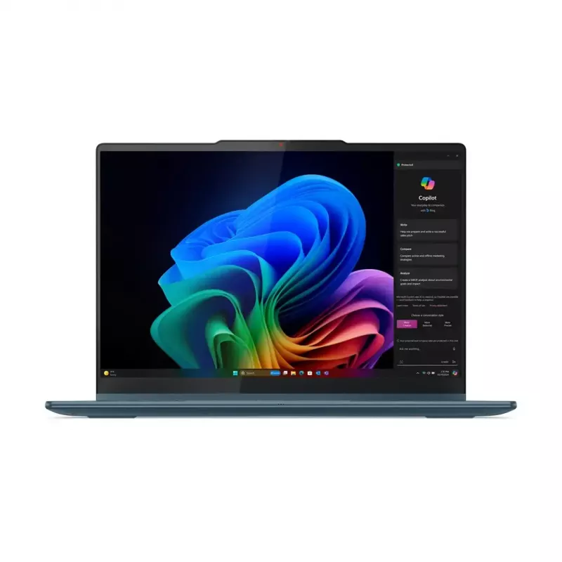 Portátil 2 en 1 Lenovo Yoga 7 14 inch OLED táctil, Ryzen AI 5 340, 16 GB LPDDR5, 512 GB SSD, Radeon 840M, 70 Wh, Tidal Teal