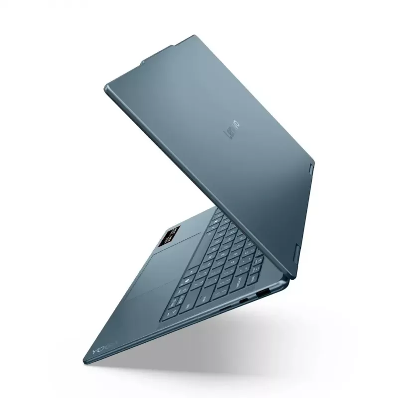 Portátil 2 en 1 Lenovo Yoga 7 14 inch OLED táctil, Ryzen AI 5 340, 16 GB LPDDR5, 512 GB SSD, Radeon 840M, 70 Wh, Tidal Teal