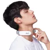 SKG 4356E - blanco, masaje combinado, cuello, blanco, silicona, botones, batería
