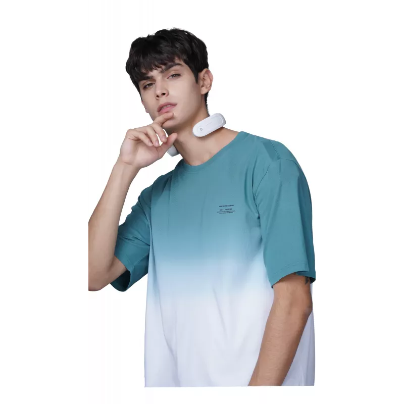 SKG 4356E - blanco, masaje combinado, cuello, blanco, silicona, botones, batería