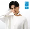SKG 4356E - blanco, masaje combinado, cuello, blanco, silicona, botones, batería