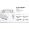 SKG 4356E - blanco, masaje combinado, cuello, blanco, silicona, botones, batería