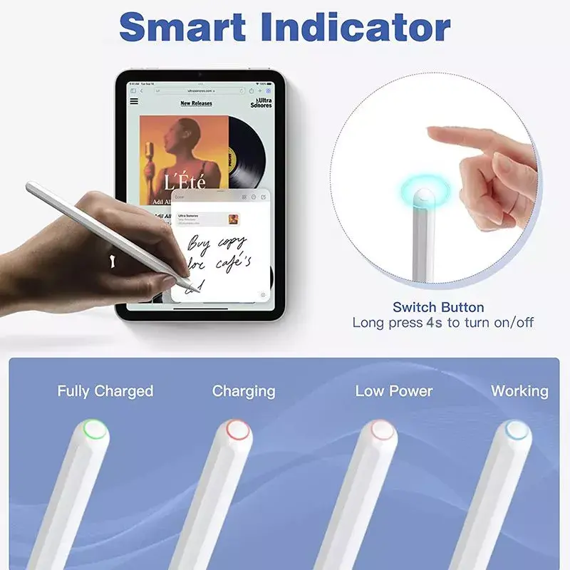 Lápiz táctil eSTUFF ES68900010-BULK blanco 14 g para dispositivos Apple