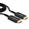 Lindy cable HDMI híbrido de fibra óptica Ultra High Speed de 10 m, 10 m, HDMI tipo A (estándar), HDMI tipo A (estándar), 48 Gbit/s, Audio Return Channel (ARC), negro
