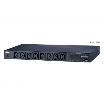 PDU conmutada y medida ATEN 1U 10A 8 tomas + software Eco PDU Manager gratis