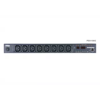 PDU conmutada y medida ATEN 1U 10A 8 tomas + software Eco PDU Manager gratis