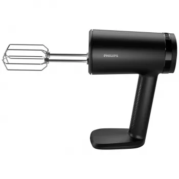 Batidora de mano Philips HR3781/20 — 500 W, 5 velocidades, turbo, negra, incl. varillas batidoras, ganchos amasadores, picadora, vaso medidor