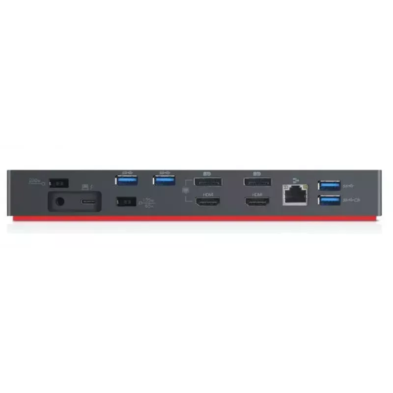 Lenovo 40AN0135SA estación de acoplamiento/replicador de puertos para portátil con cable Thunderbolt 3 negro