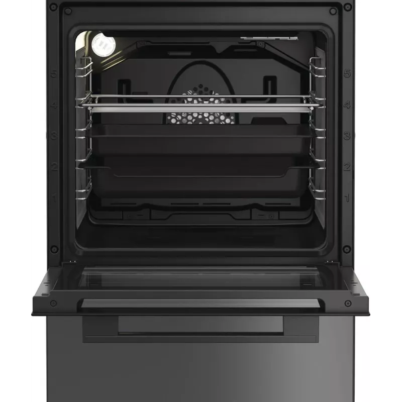 Whirlpool W5V8LCSA cocina independiente eléctrica con placa vitrocerámica antracita