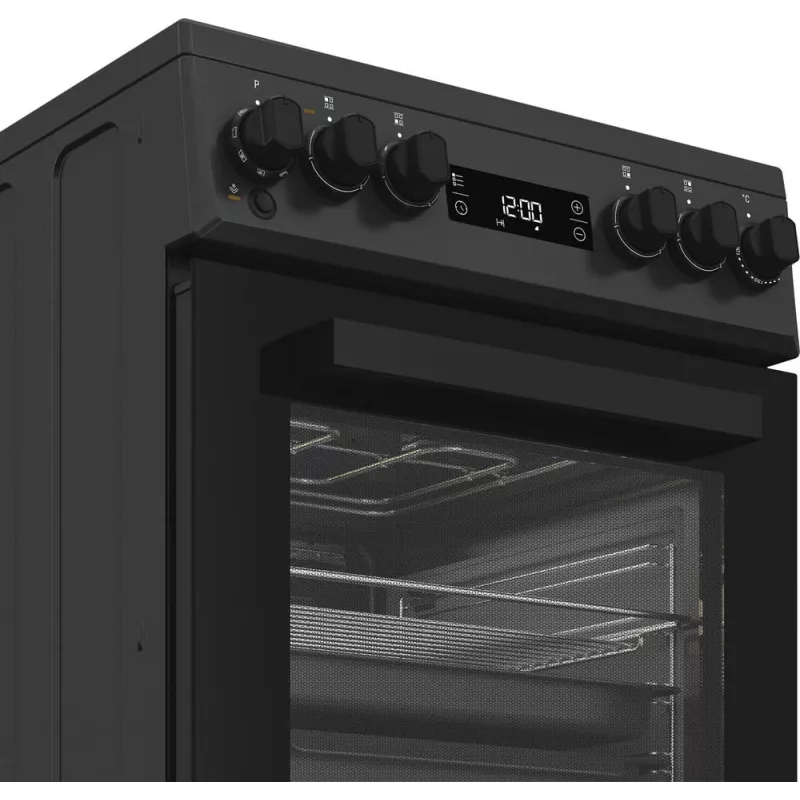 Whirlpool W5V8LCSA cocina independiente eléctrica con placa vitrocerámica antracita