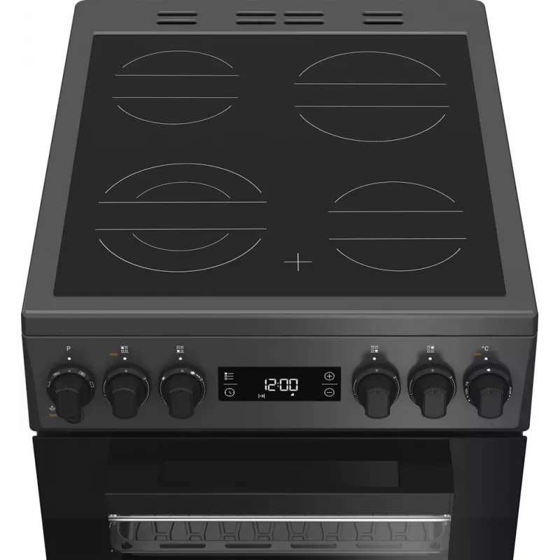 Whirlpool W5V8LCSA cocina independiente eléctrica con placa vitrocerámica antracita