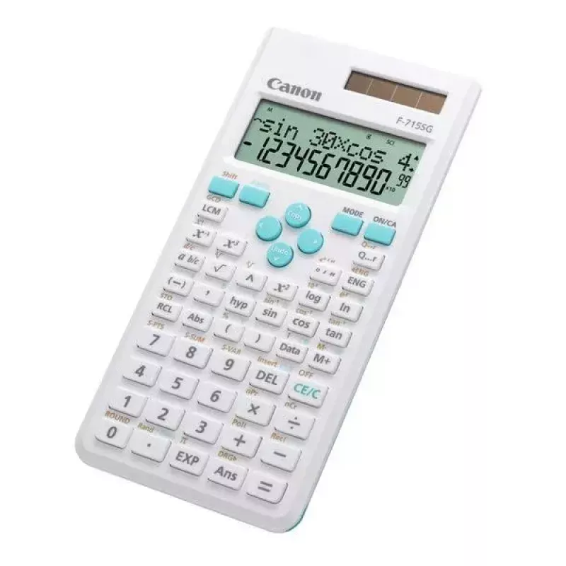 Canon F-715SG calculadora de sobremesa científica azul, blanca